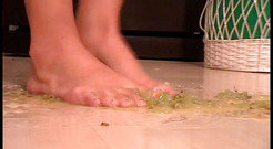Foot Girls: Crushing grapes with my bare feet