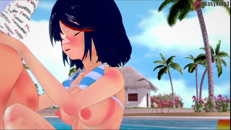 Fantasy king: Ryuko Matoi sexo na piscina