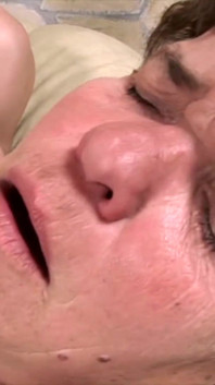 Horny guy licking and fucking midget's hairy pussy