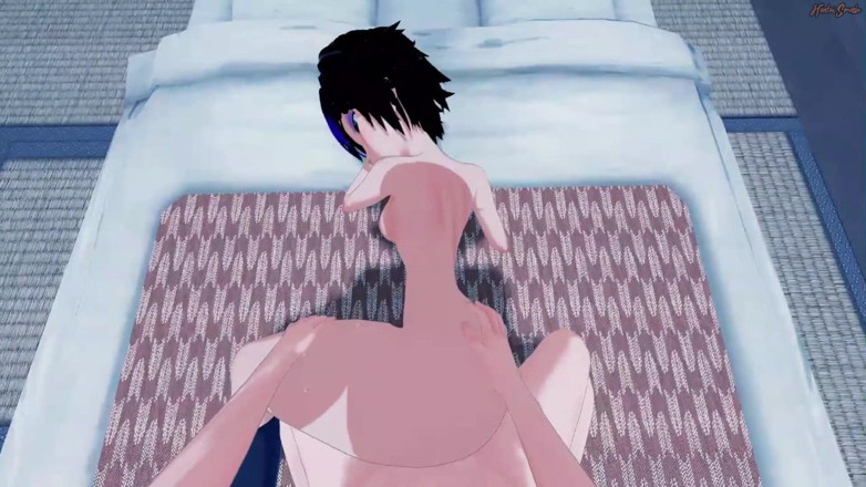 Hentai Smash: Трахаю Гого Томаго раком, затем кончаю в нее - Большой герой 6 хентай.