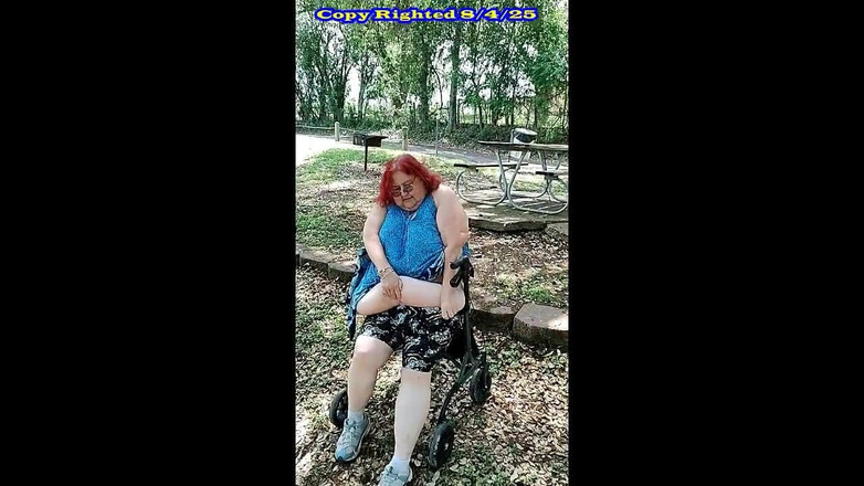 BBW nurse Vicki adventures with friends: A Spring Walk and Flashing Adventure!