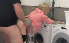 Fucked by Neighbor in Laundry Room! Hot Tranny Sex!! Double Cumshot! thumbnail