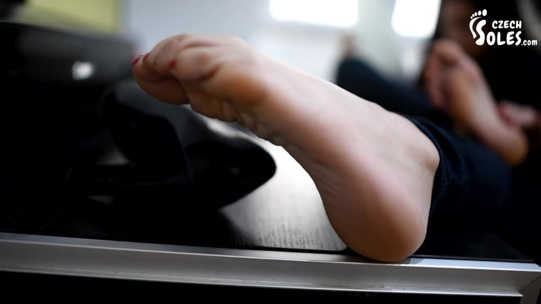 Czech Soles - foot fetish content: Bureau office girl's sexy feet