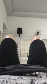 White Girl Training in Leggings Marking Her Pussy