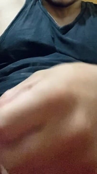 Gifted Young Man Enjoying Solo Videos