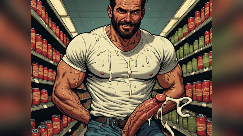 Erotic Man: Großer schwanz und eier kunst
