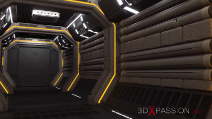 3dxpassion: Bilim kurgu laboratuvarında sert sikiş! Ateşli sarışın kadın uzay askeri...