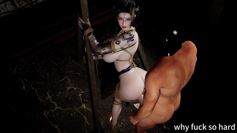 Why fuck so hard: MILF matang bertetek besar 3D berkongkek BDSM dan dibagangkan