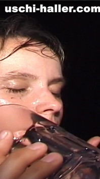 Drinking Cum From a Glass