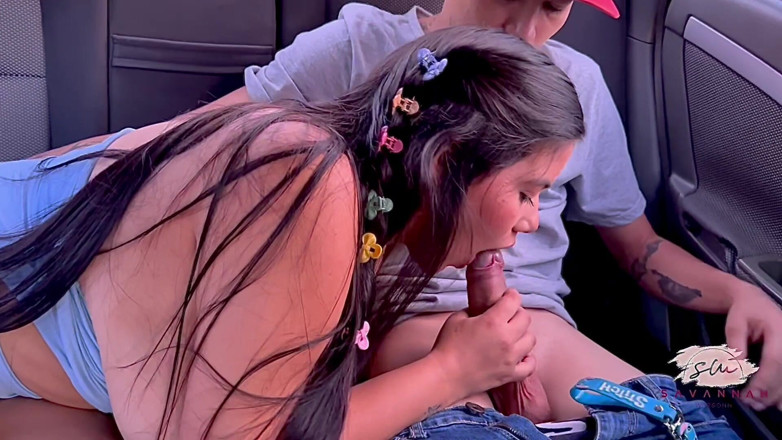Savannah Watson: De prachtige Savannah Watson die seks heeft in een auto...