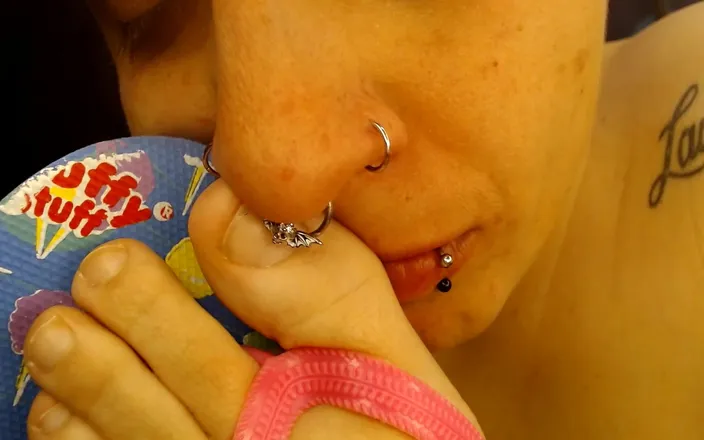 Abby Anna: Farting All Over Her Lover Face Tits Toes Sniffing