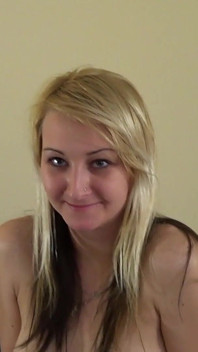 Blonde Babe Casting Fingers Pussy and Gets Fucked Hard
