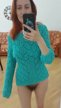 I Knitted Myself a Top and a Sweater, Bragging 2