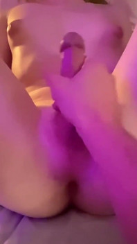 POV Masturbating Beautiful Trans GF Nightsisterlil1 - Girlcock Frotting Naked