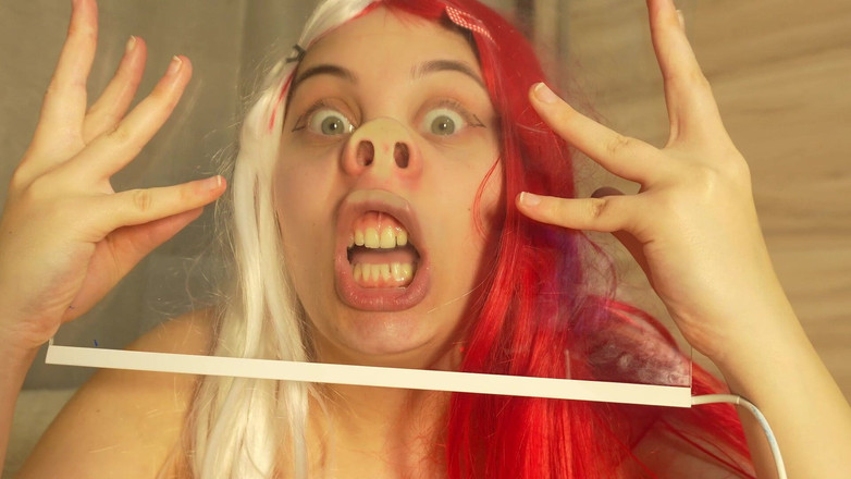 AmayaMori: Sfida al naso di maiale - divertimento pov di vetro