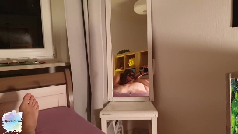 ENFJandINFP: Hot amateur teen couple fucking in bedroom
