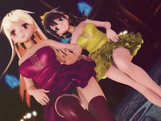 Mmd anime girls: Mmd R-18 Anime Girls sexy dancing clip 263