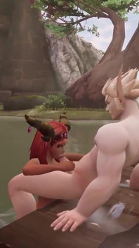 yogini ko godi par land chusaee milti hai: warcraft parody