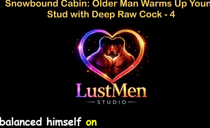 LustMen: Engels audio homoseksverhaal - sneeuwcabine oudere man warmt jonge dekhengst op...