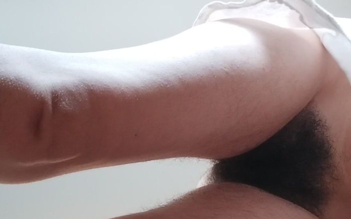 BW_Dolphin: Sniff Hairy Pussy on Your Face! Naked Morning Stretching.