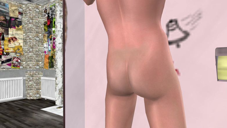 LustMen: Animierter 3D-schwuler porno - ein hübscher mann fickt arsch durch gloryhole in...