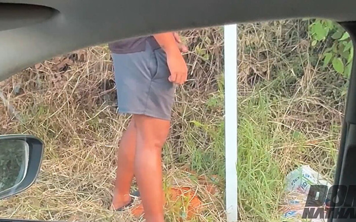 Smoker Master: Wanker Jerks in the Car, Pees and Cums on the...