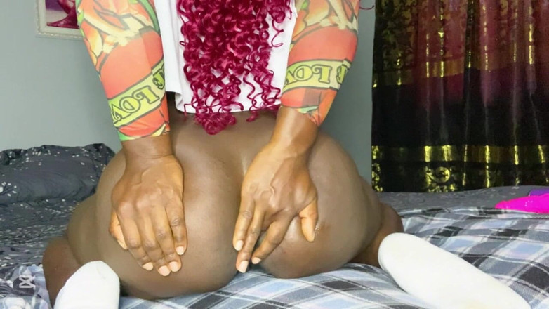 Nastyblackmama: Béance extrême et éjaculation en baisant mon trou du cul avec...