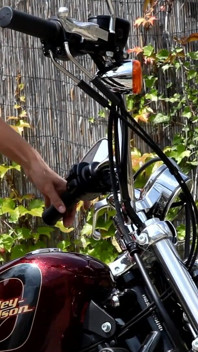 Skinny babe on the bike