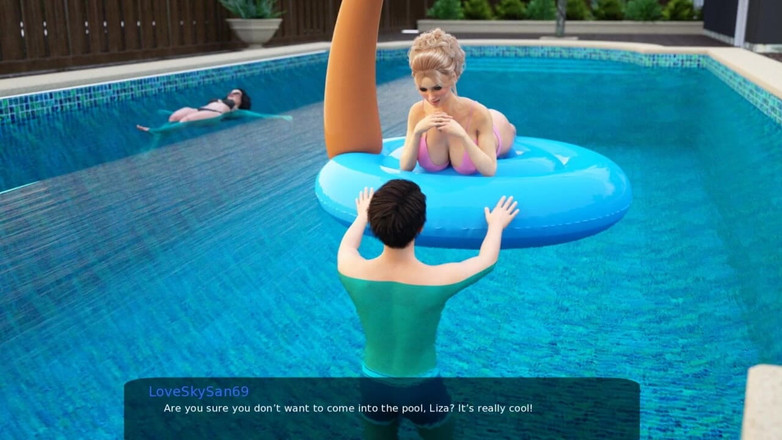 LoveSkySan69Real: Milfy City [v0.6e] Part 61 Lesbian in the Pool Soo Hot!!! by...