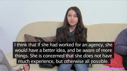 Female Agent: Жіночий агент - струнка брюнетка жадає смаку теплого камшоту