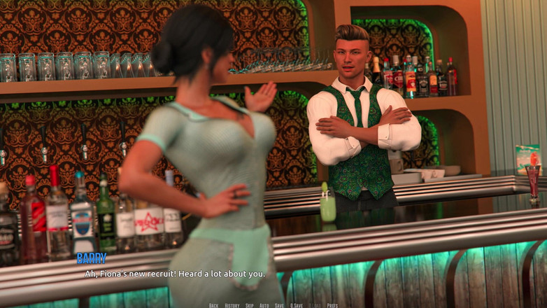 3D Cartoon Porn: Dominos plajı 8: John'un Fiona'ya flört randevusı teklifi