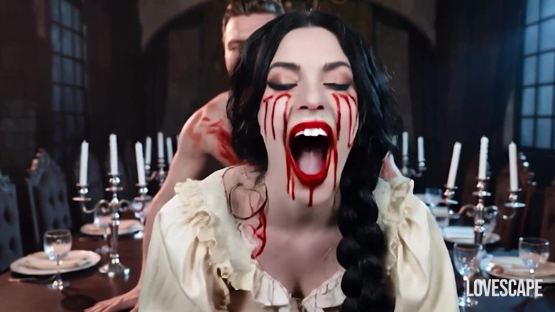 Lovescape: レディ・ディミトレスクの激しい城でのセックスセッション(AI生成)