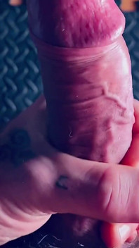 Hot Masturbation at the Gym Soft to Hard Cock