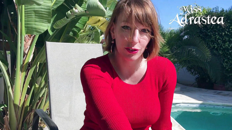 Miss Adrastea: Reibe, mein nylon-wichser!