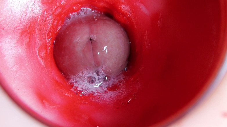 SEXY_GUYBEST: A Huge Cock Inside a Wet Hole Spews Liquid and...