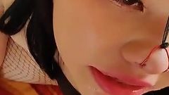 This Beautiful Piggy Always Wants a Big Cock Down Her Throat and Cum on Her Teeth