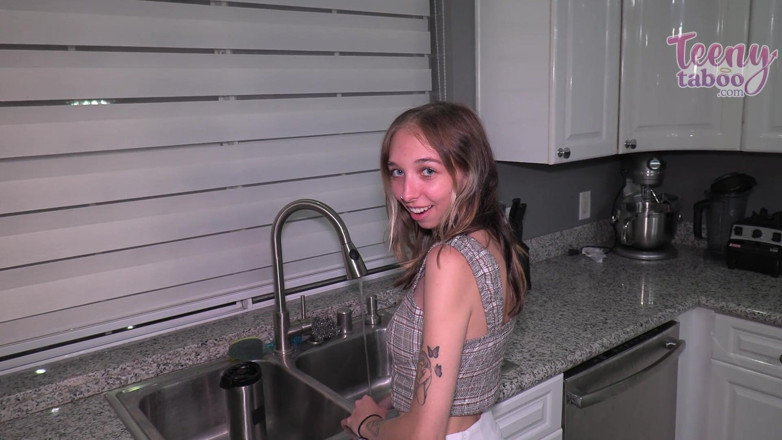 Teenytaboo: Breezy Helps Step-stepdad While Step-moms at Work