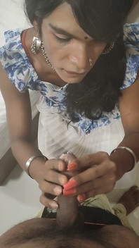 Indian Sissy Passionate Blowjob