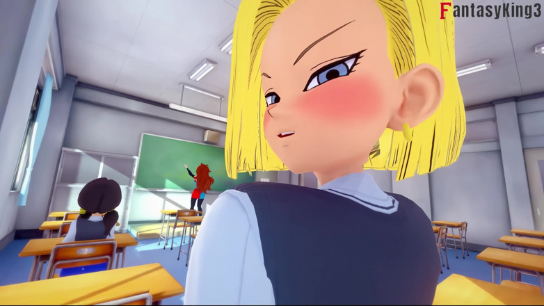 Fantasy king: Android 18 uwodzi Gohana na uniwersytecie - Dragon Ball Zex Series