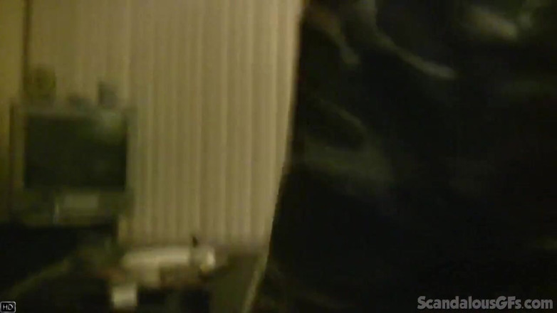 Scandalous GFs: Sexy teen girlfriend with petite boobs rides hardcore
