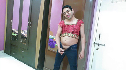 Cute & Nude Crossdresser: Sexy sissy crossdresser femboy Sweet Lollipop in a top and...
