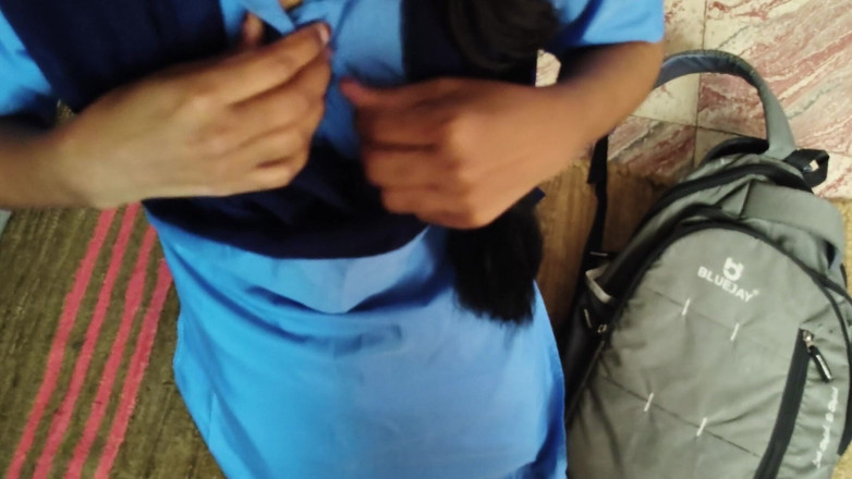 Parizadi: Coppia di college indiano sesso anale mms bbc