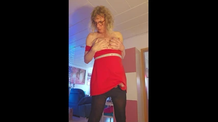 TS Lilly Sophie Wank Her Hard Girlsdick and Plays with Her Big Tits Until She Release Her Big Load
