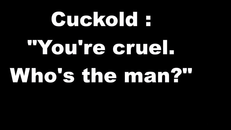 Cuckoby: Cruel cuckolding blindfolded