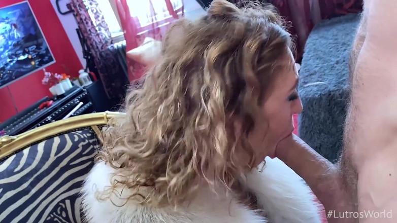 Lutros World: Someone's stepmom POV MILF deepthroat blowjob CIM - Julia North