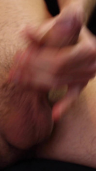 Close up cock pulling with dirty talk