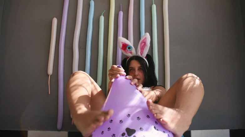 Bunny Looner: Velikonoční zajíček kouří a pop tištěné balónky 4u - Bunny Looner