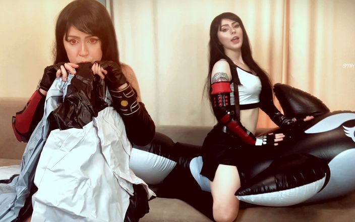 Spooky Boogie: Tifa Lockhart Found Your Inflatable Toy Covered in Cum