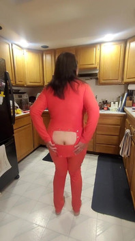 Wearing My Longjohns with an Ass Flap While I Fuss Around the Kitchen