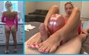 Sex with milf Stella: Pembe mules barbie stella balonlarla ayakkabı işine ayakla muamele çekiyor bakış...
